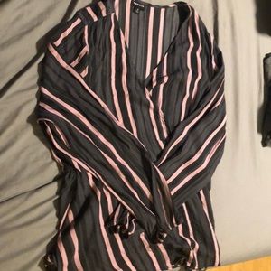 Torrid wrap around blouse